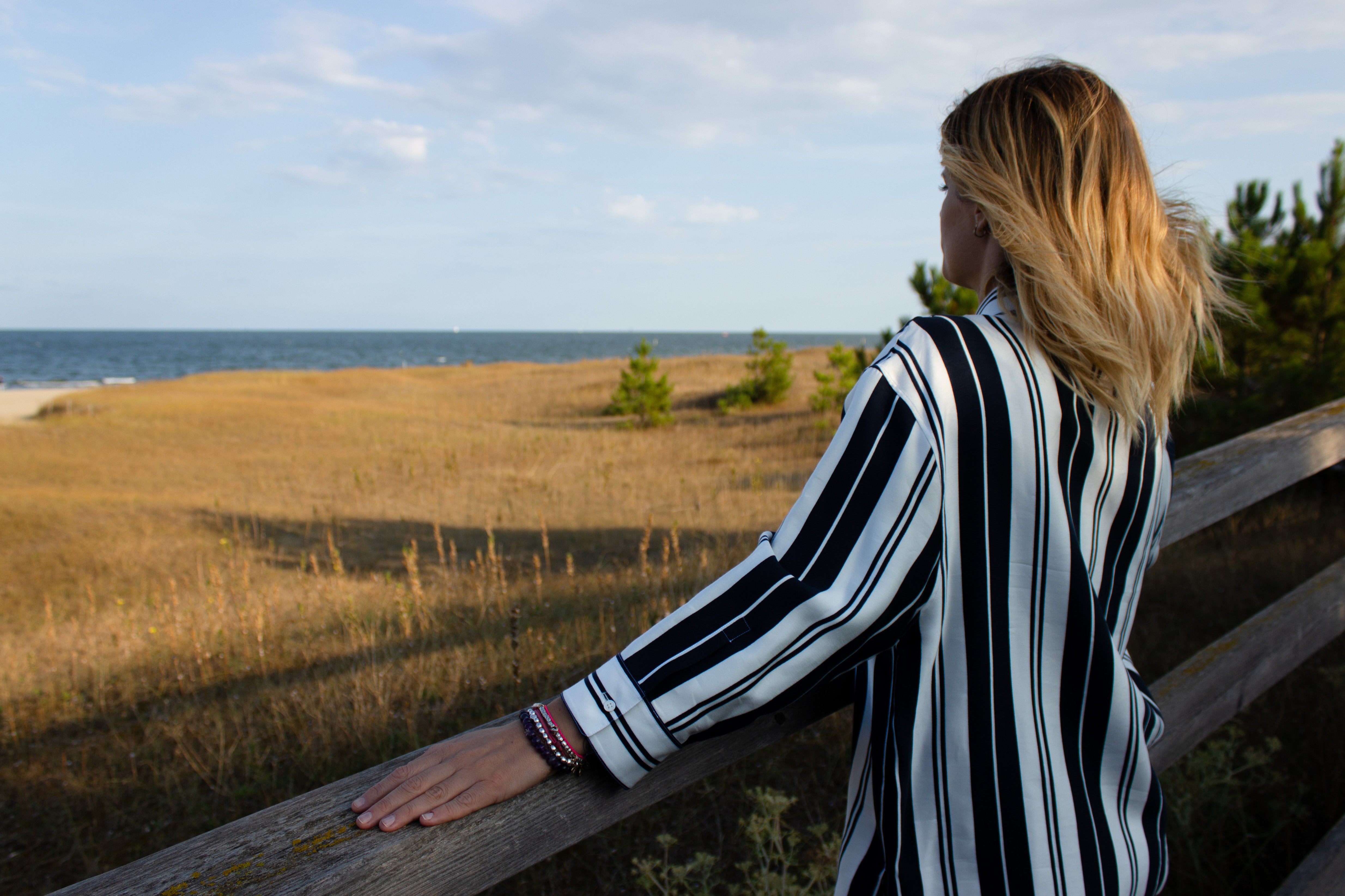 Camicia a righe verticali