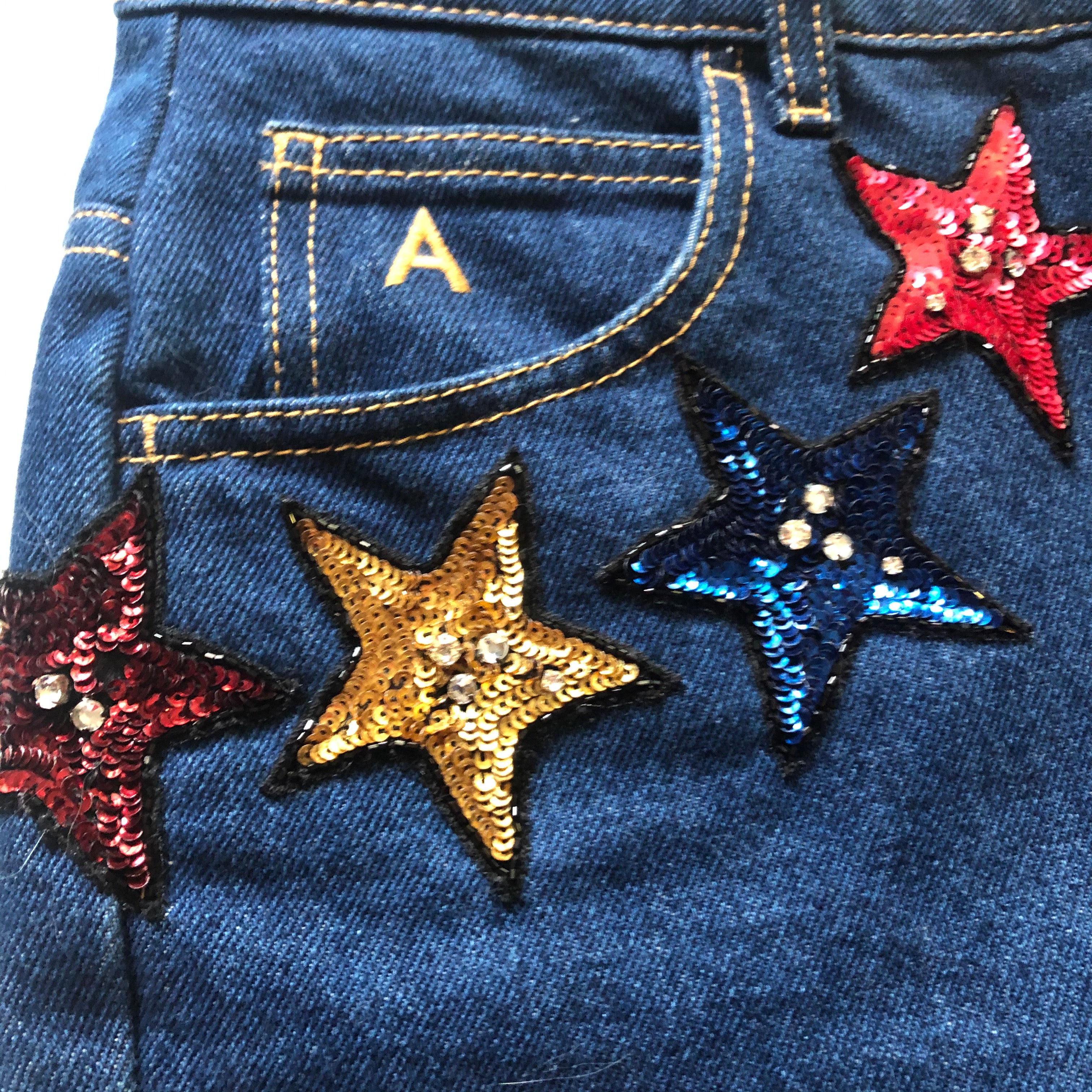 Jeans 2025 con paillettes