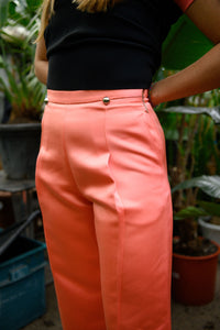 Pantaloni lunghi in satin